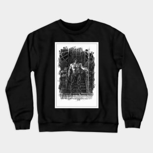 Hunky watchman - bw Crewneck Sweatshirt